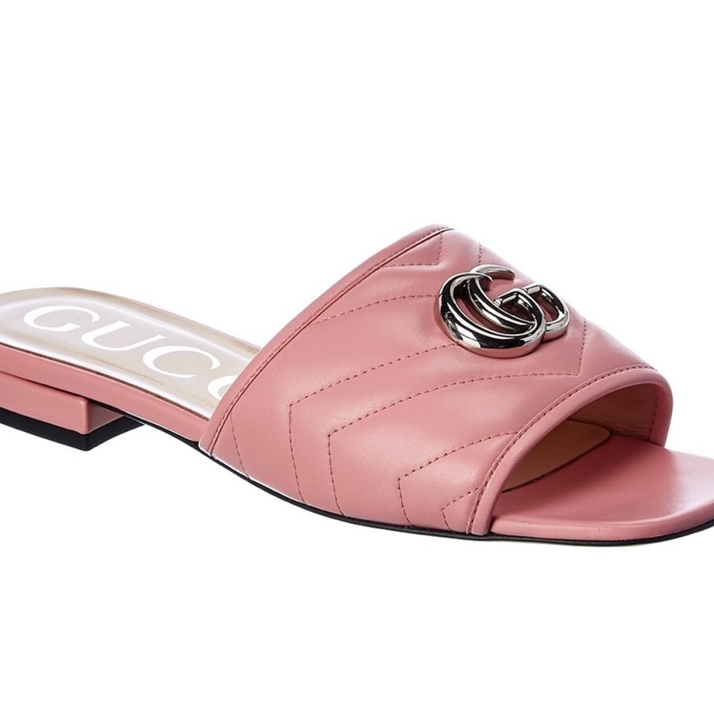 Gucci double G matelasse leather slide - Picture 7 of 10
